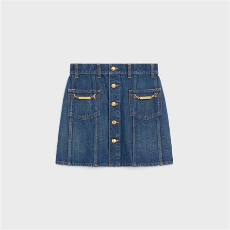 celine dress pattern|Celine denim skirt.